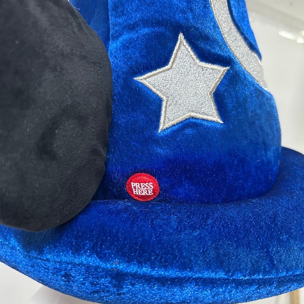 Disney Sorcerer Mickey Fantasia Light Up Wizard Hat Adult 59cm Blue Disneycore - Picture 2 of 10